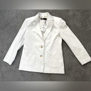 NWT Zara oversized off white blazer **FREE SHIPPING